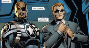 Nick Fury and Agent Coulson